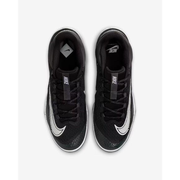 Nike Alpha Huarache Elite 4 MCS Baseball Cleat Grey/White FD6221-003 Mens Size 8 - Picture 4 of 7